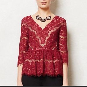 ❤️ NWT Anthropologie lace blouse